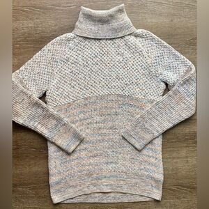 Prana Cream Abelle Turtleneck Knit Sweater Size Medium